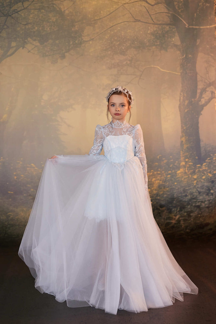 Mia Bambina Couture 2027 Éloise Lace long sleeve First Communion dress