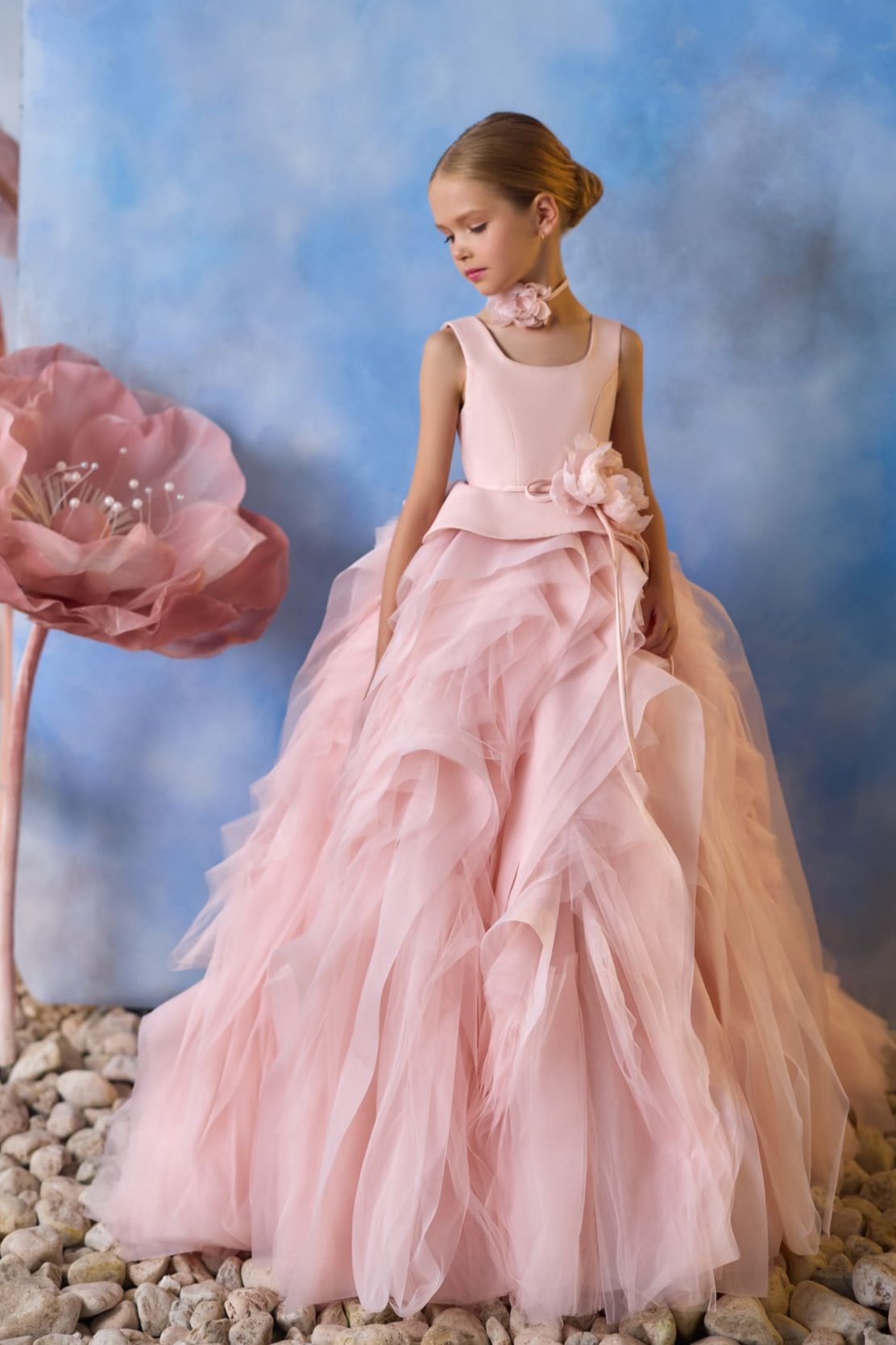pink dress with choker New Arrival! We love this gorgeous pink taffeta with the perfect bejeweled  choker!     #prom #prom2025 #sherrihill #explorepage #pageant  #fashion #trending #zgirl