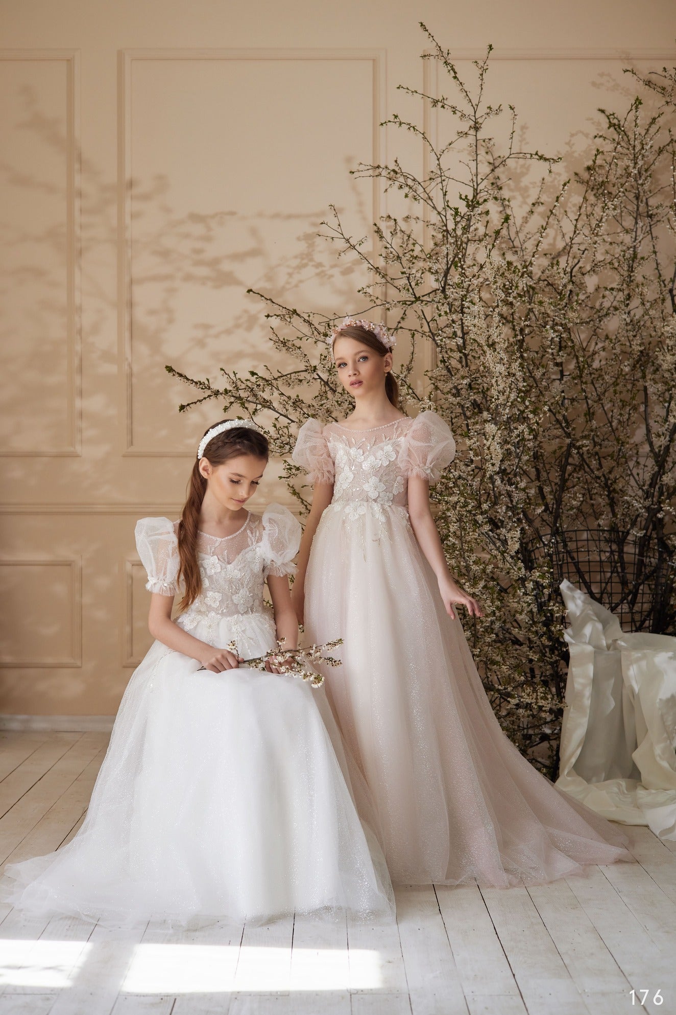 Shop April Glitter Tulle Flower Girl Dress | Puff Sleeve Dress Pre-order Size 3T-4T / Blush Shop April Glitter Tulle Flower Girl Dress | Puff Sleeve Dress Pre-order Size 3T-4T / Blush
