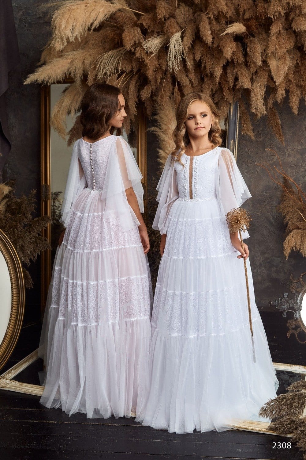 L2308 Catholic First Communion Dress Custom Size L2308 Catholic First Communion Dress Custom Size