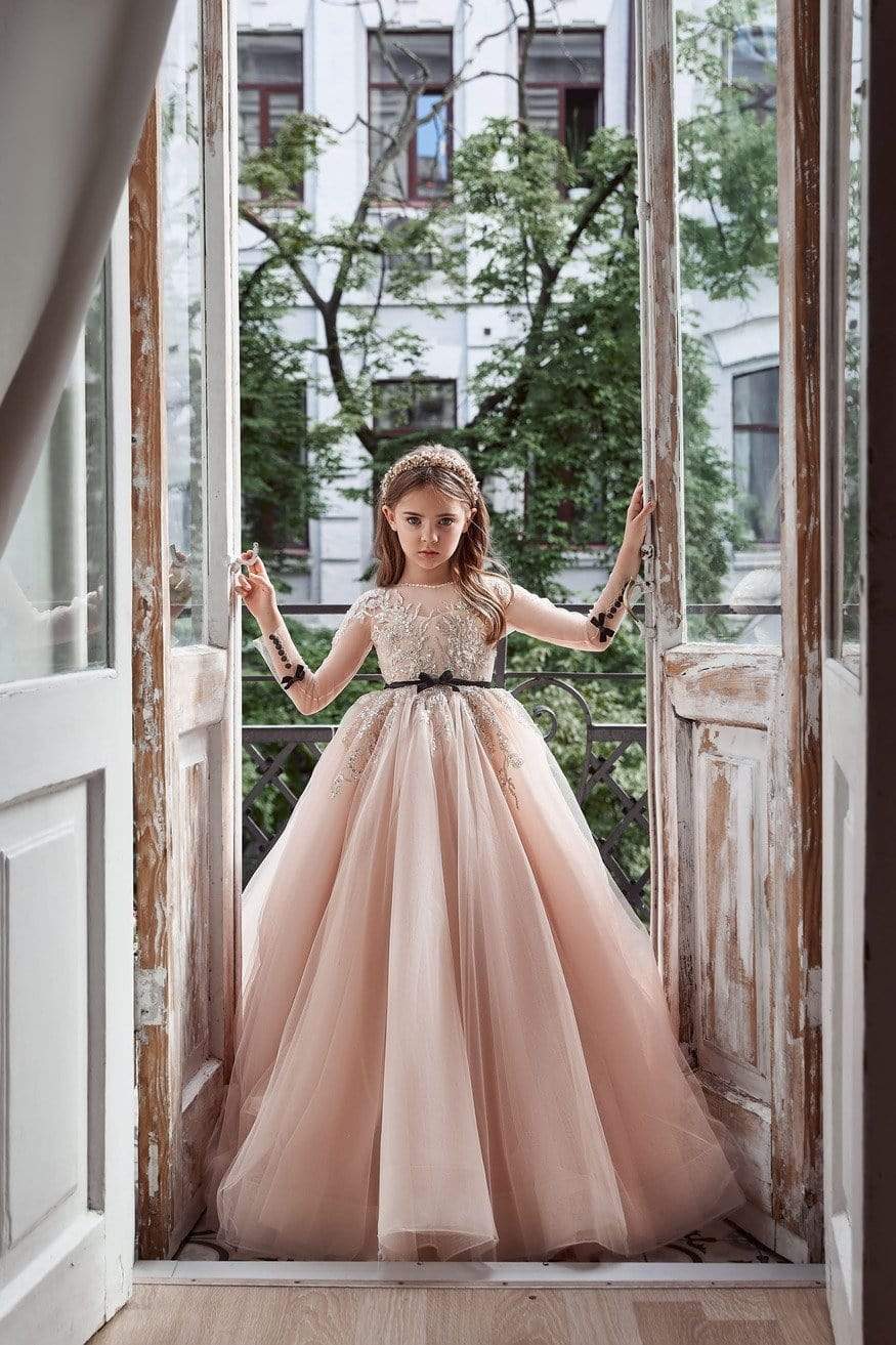 bridesmaid dresses young girls Blush Tulle Bridesmaid Dress for Little Girls Pre-order Size 3T-4T