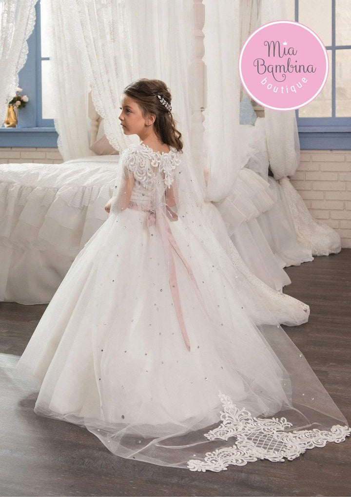 Colorado Tulle and Lace Cape - Mia Bambina Boutique