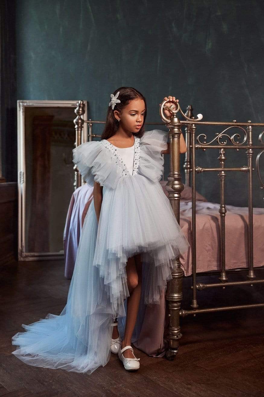 High Low Tulle Flower Girl Dress Size 9-10 / Pink High Low Tulle Flower Girl Dress Size 9-10 / Pink