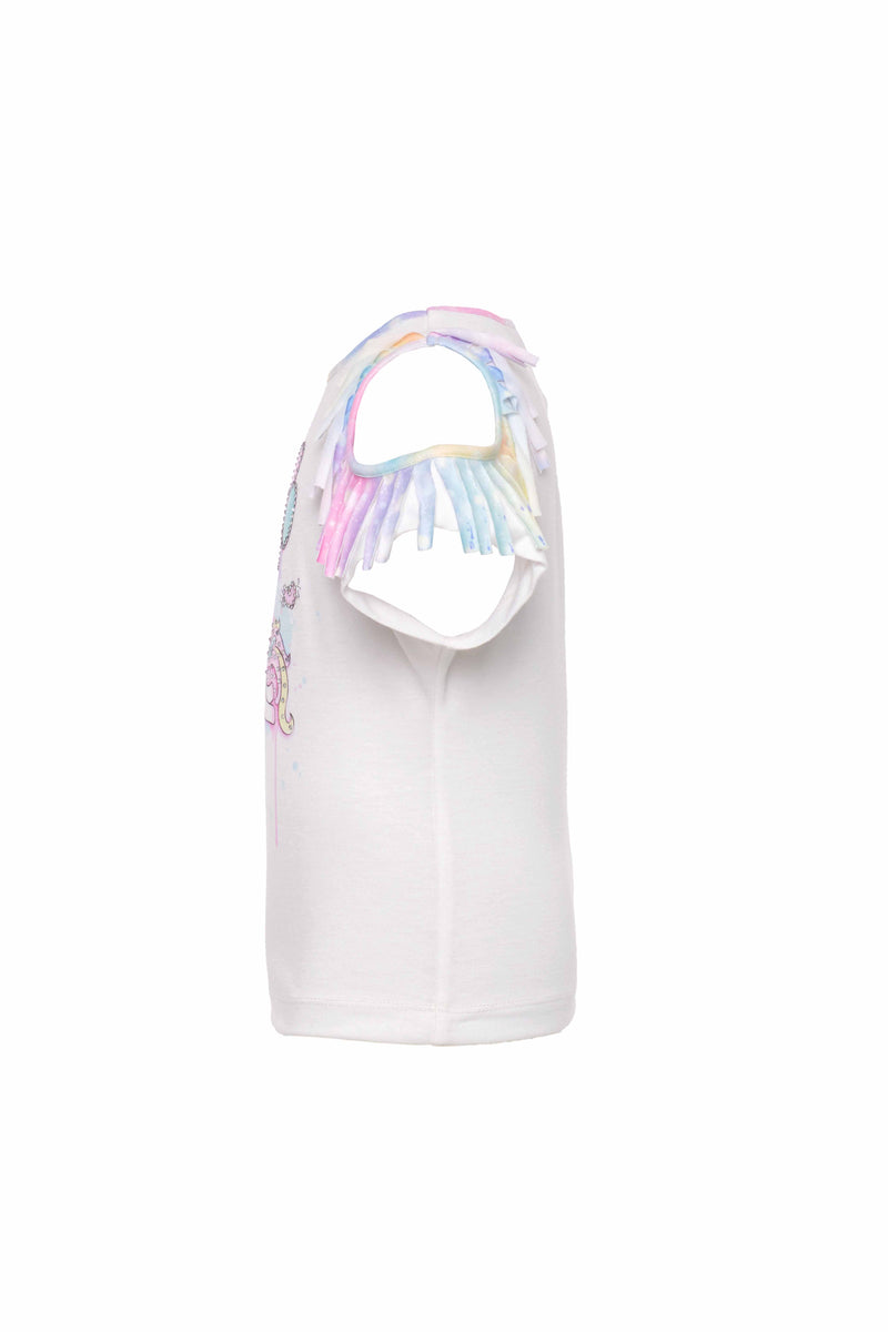 Unicorn Girls Shorts Outfit With T-shirt