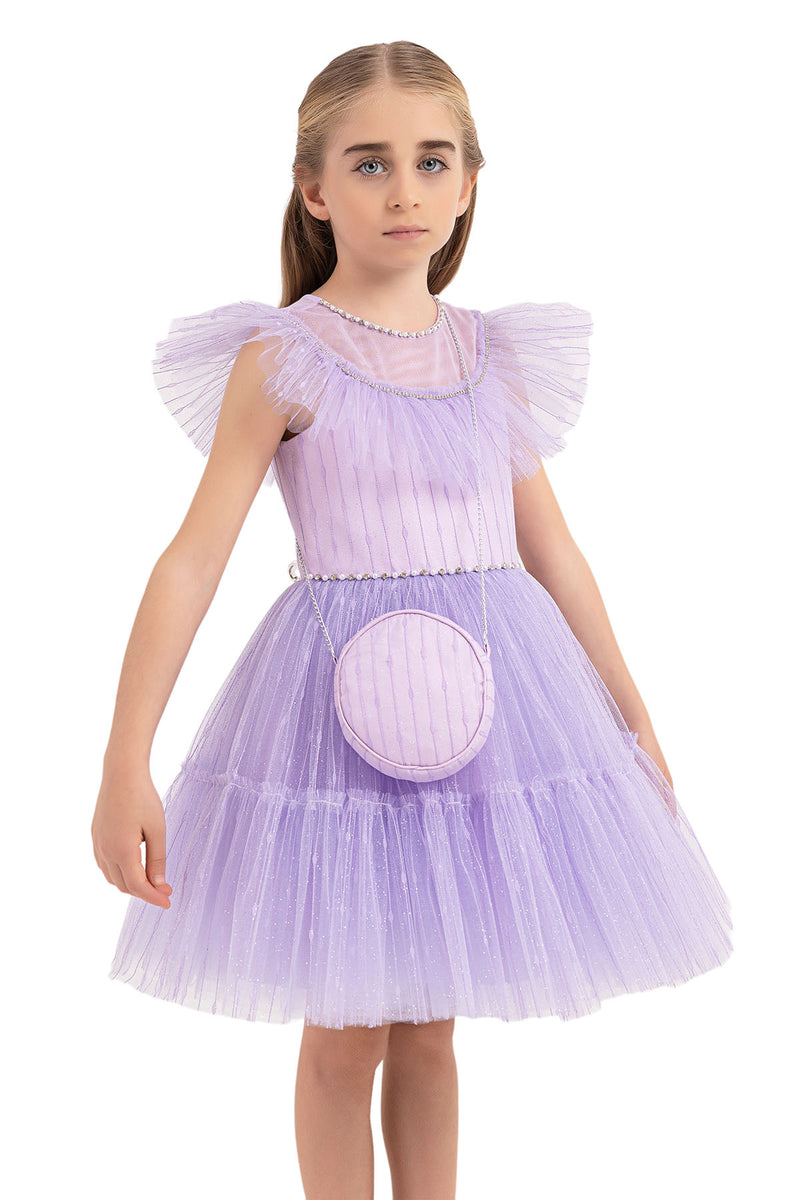 Girls Special Occasion Lilac Formal Dress in Sizes 4T-8