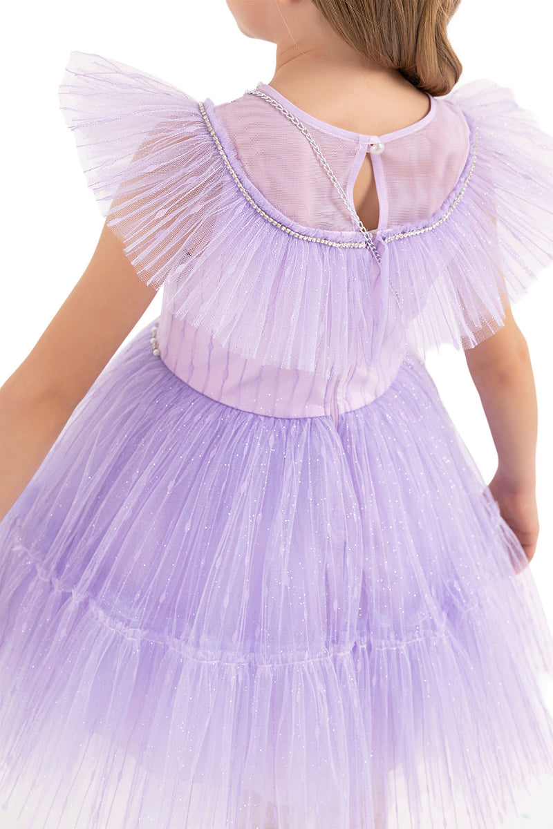 Girls Special Occasion Lilac Formal Dress in Sizes 4T-8