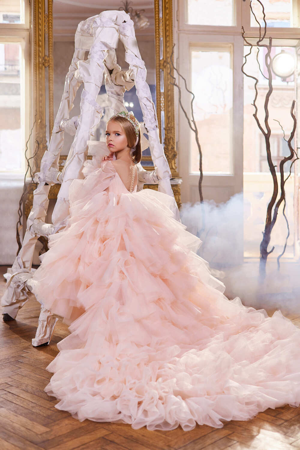 Flower Girl Dresses: Fluffy Flower Girl Dress - Mia Bambina Boutique