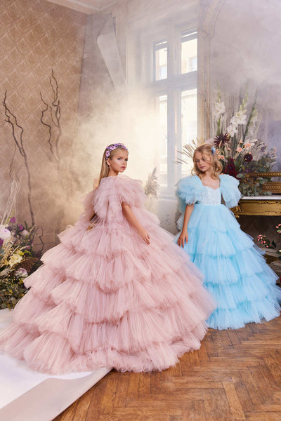 Tiered Fluffy Flowergirl Dress