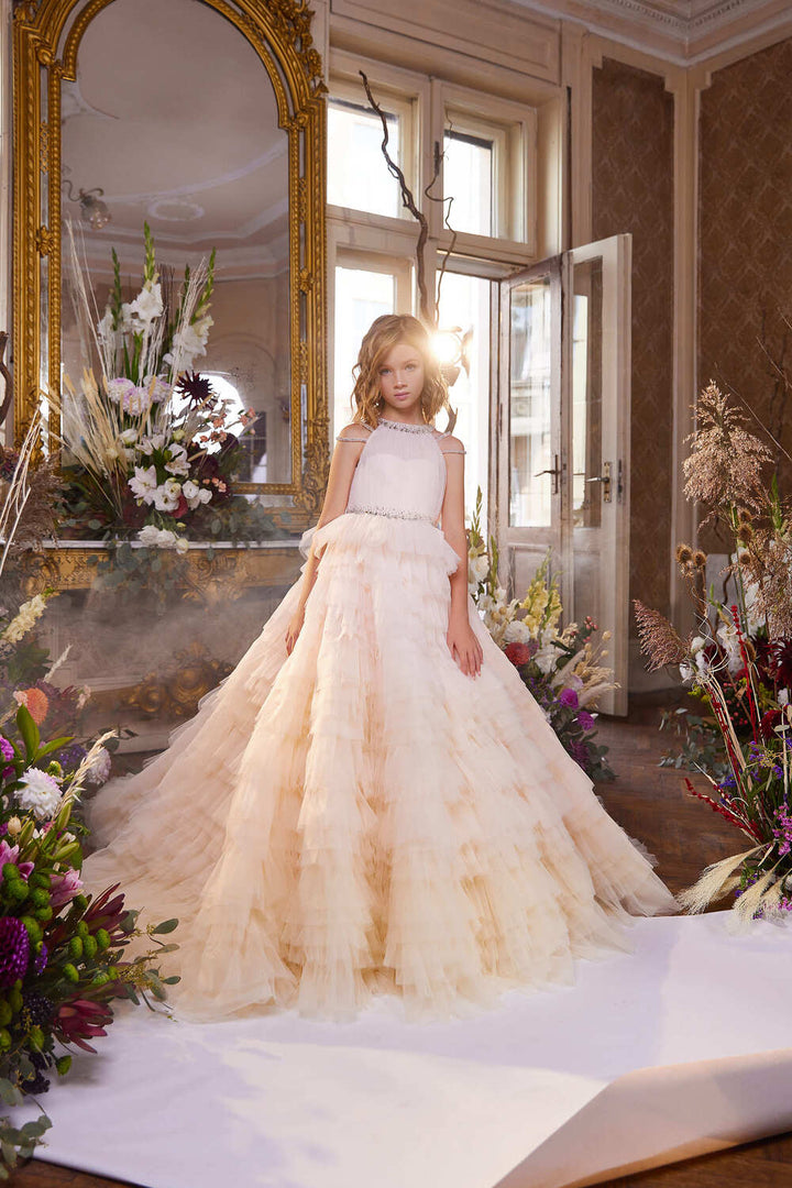 Flower Girl Dress with Ruffles Pre-order Size 3T-4T