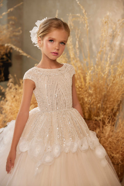 Flower Girl Dresses: 3602 Jasmine Flower Girl Dress - Mia Bambina Boutique
