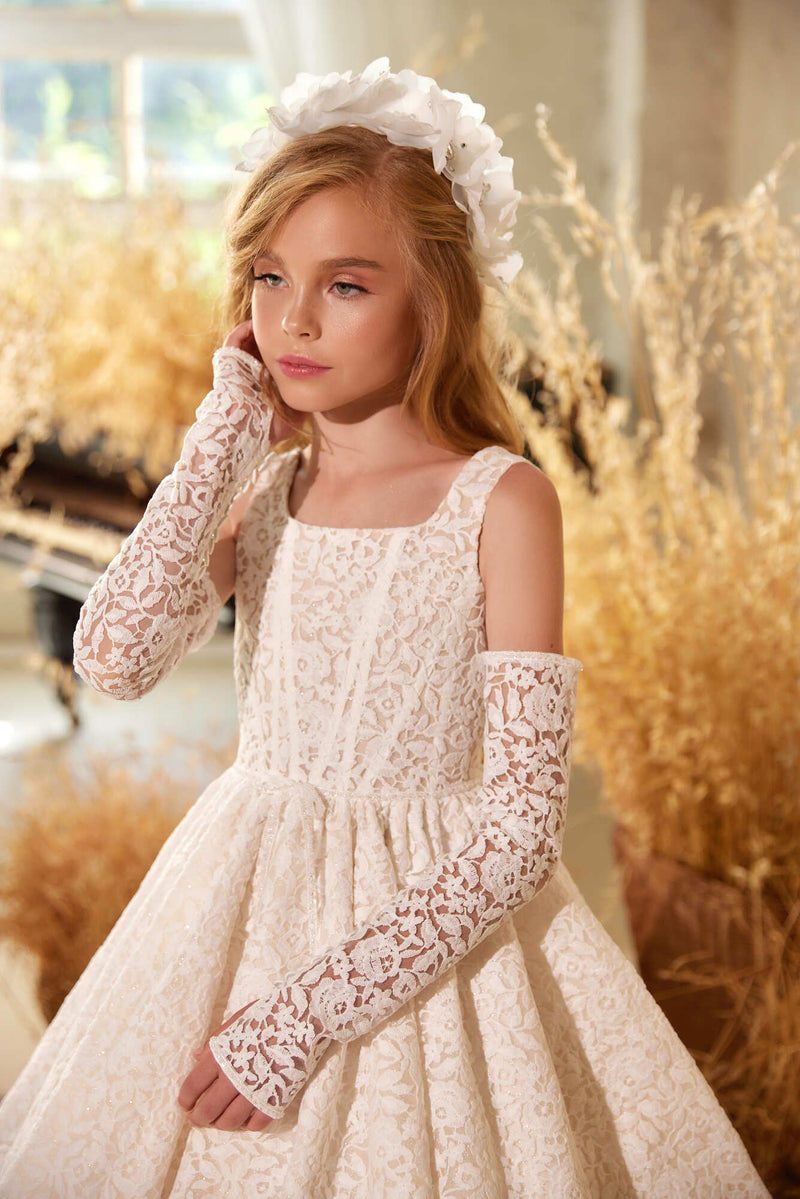 Flower Girl Dresses: 3604 Agnes Flower Girl Dress - Mia Bambina Boutique
