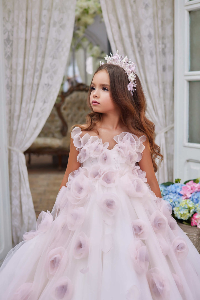 Flower Girl Dresses: 3615 Geneya - Mia Bambina Boutique