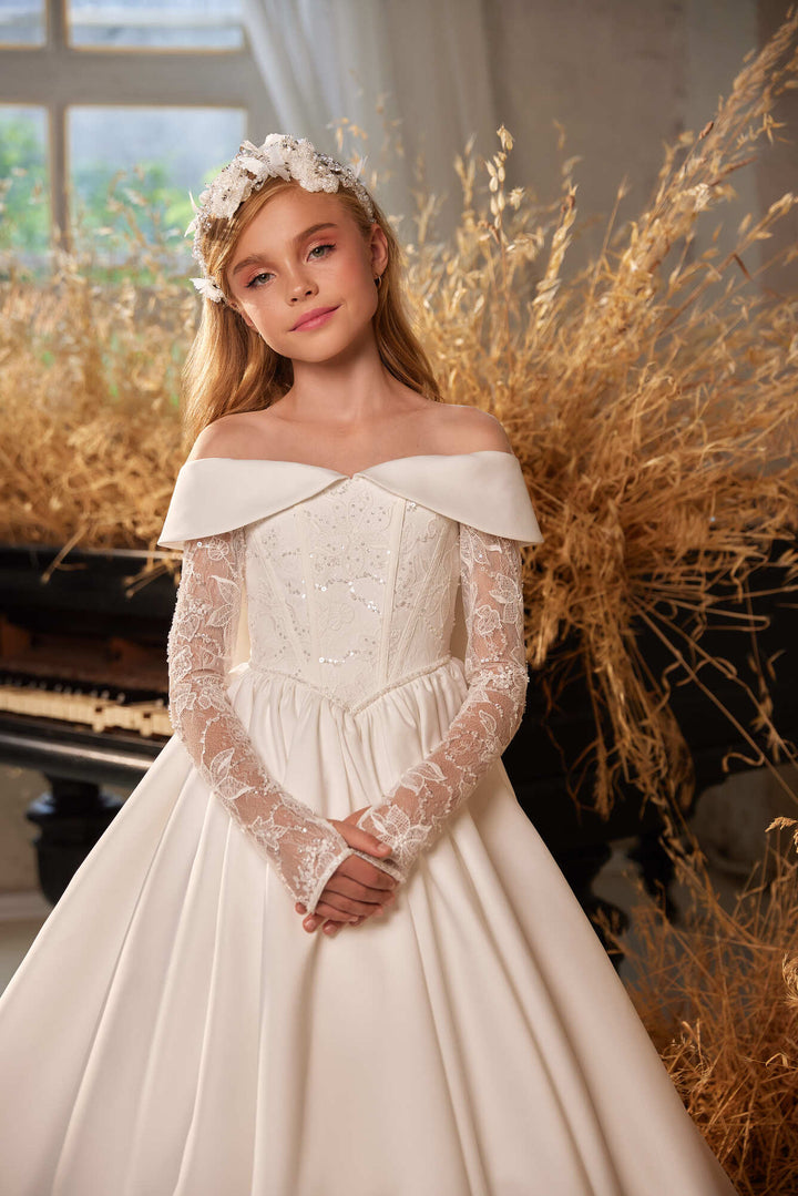 modern flower girl dresses Rachel Allan Flower Girls RB9148
