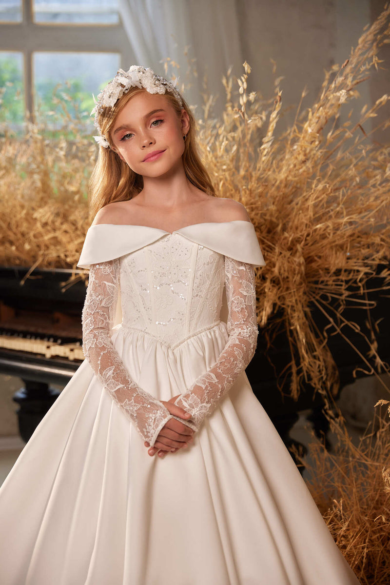 Flower Girl Dresses: 3638 Lauderdale - Mia Bambina Boutique