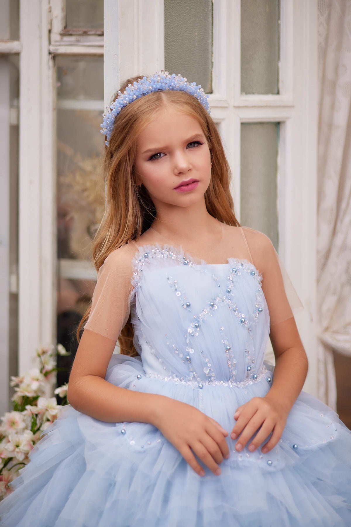 Oklahoma Junior Bridesmaid Dress Pre-order Size 9-10 / Light Blue