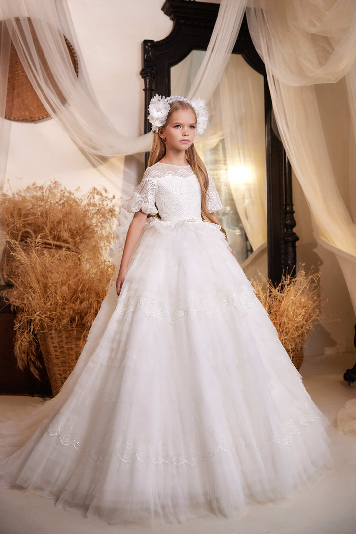 kids graduation dresses Gold Pink Princess Girl Sweet 15 Quinceanera Dress Ball Gowns – MyChicDress