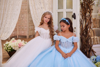 Birthday Dresses: 3647 Vancouver Royal Blue Dress - Mia Bambina Boutique