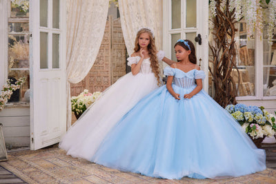 Birthday Dresses: 3647 Vancouver Royal Blue Dress - Mia Bambina Boutique