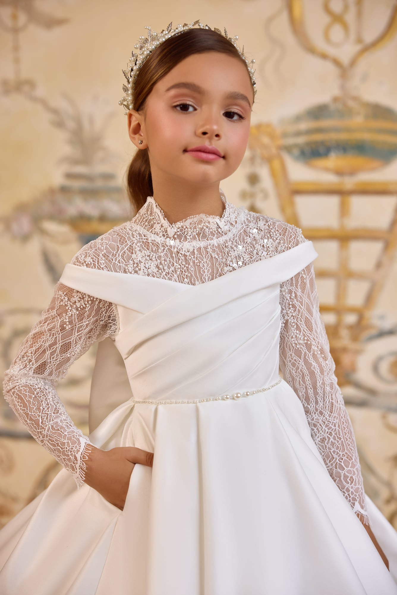 Flower Girl Dresses: Isabella Couture Dress - Mia Bambina Boutique