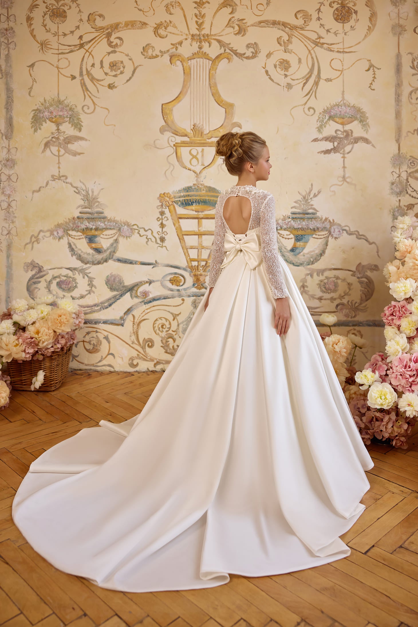 First Communion Dress: 3840 - Mia Bambina Boutique