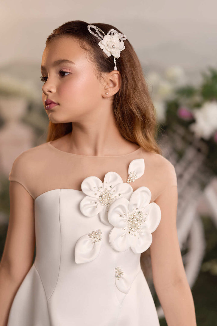 rent birthday dress Lace Communion & Flower Girl Gown – Pre-Order or perfect for communion or BIS-05-02-24 Basque Waist Wedding Dress Size:L-XL