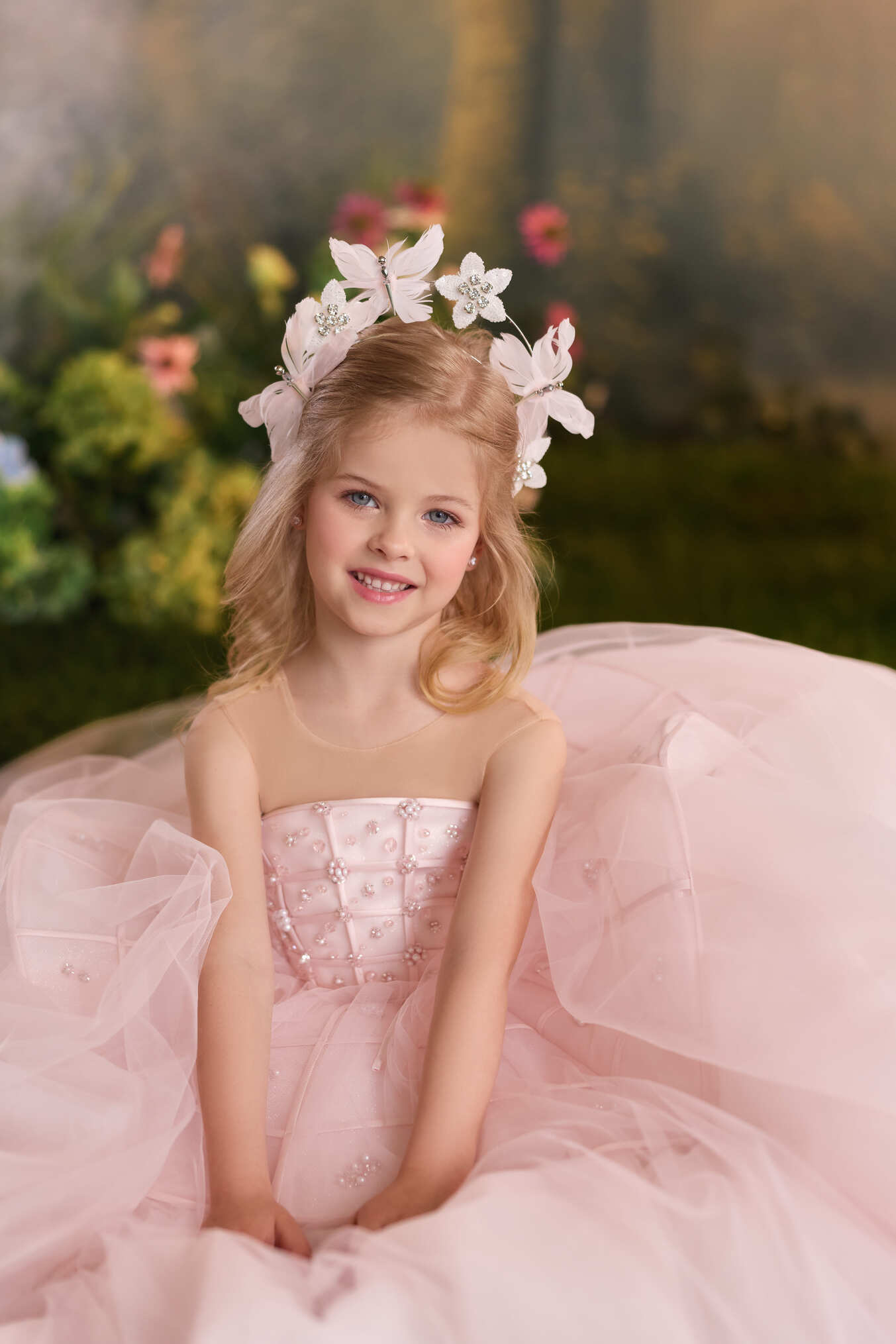 Birthday Dresses: Colette Rosée Birthday Gown - Mia Bambina Boutique
