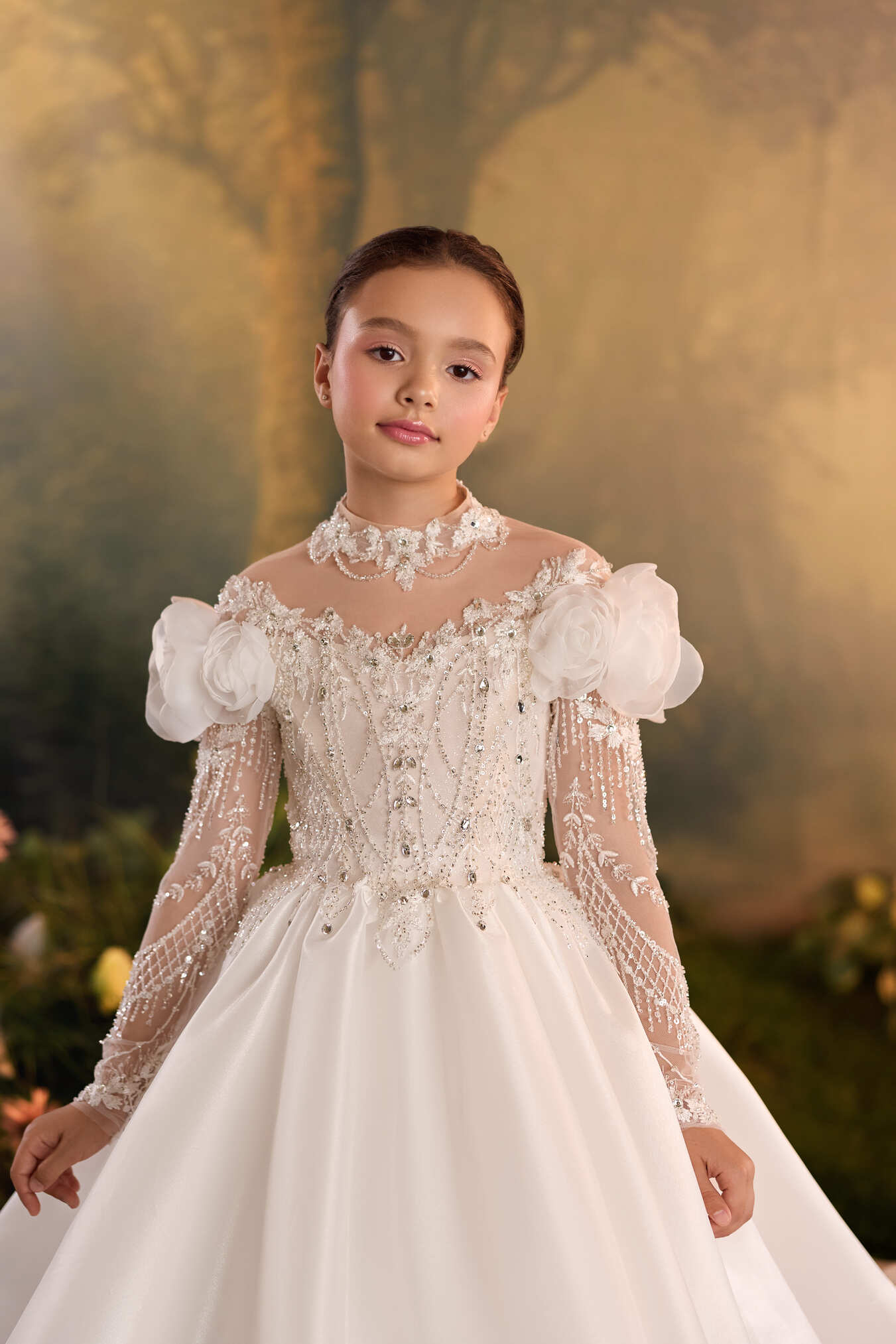 First Communion Dresses: Céline Grace Communion Gown - Mia Bambina Boutique