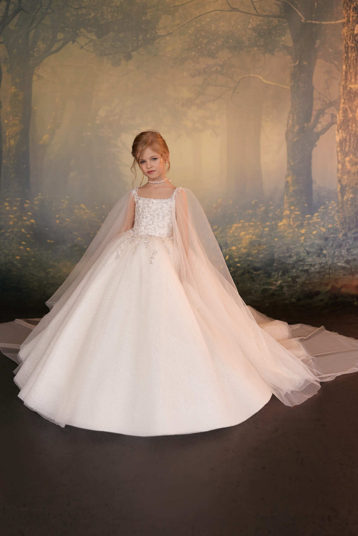 Mia Bambina Couture 2027 Bijou Belle blush embellished party dress for girls