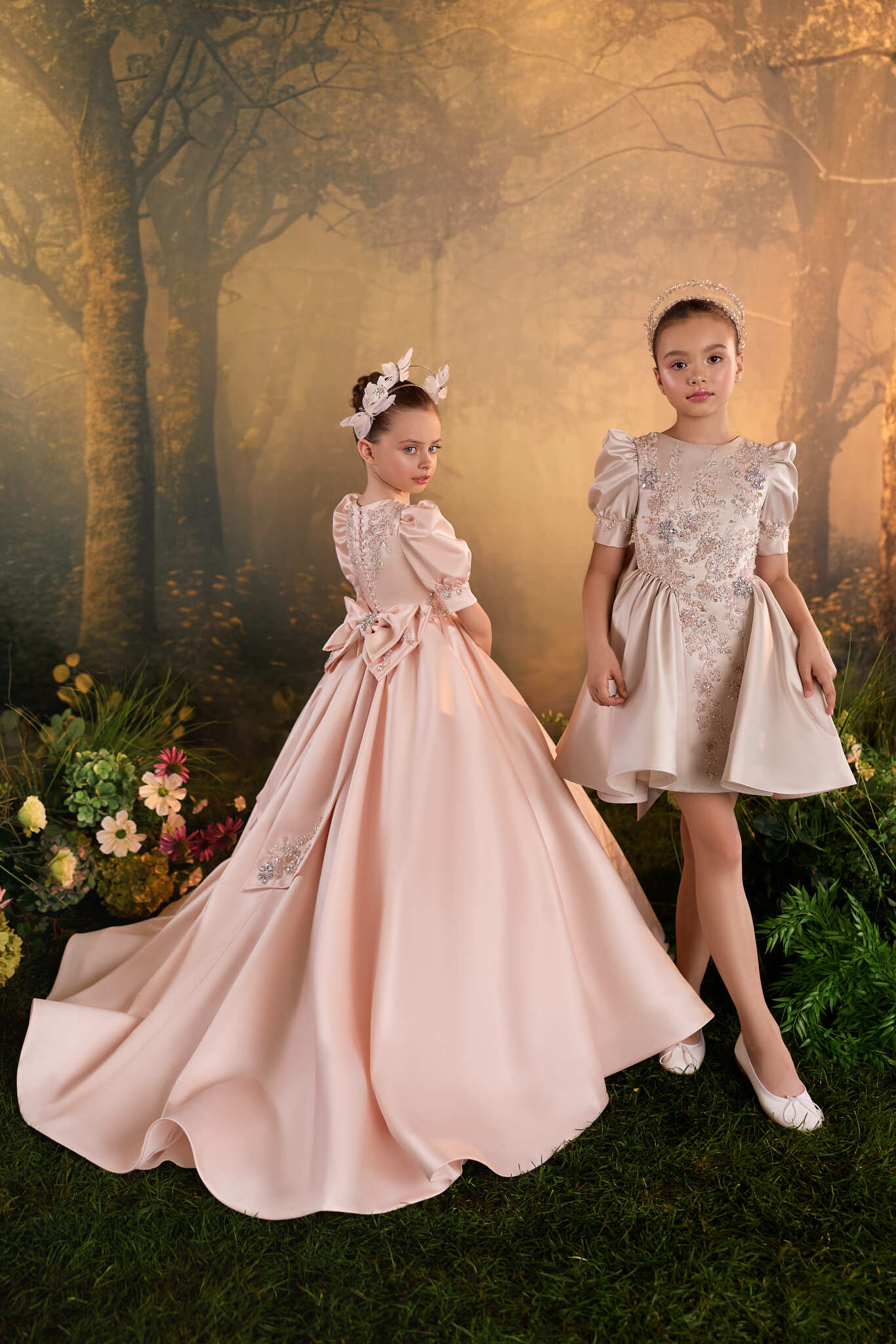 Junior Bridesmaid Dress: Rosalie Bijou Junior Bridesmaid Dress - Mia Bambina Boutique