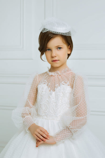 First Communion Dresses: TIANA FIRST COMMUNION DAY DRESS FOR GIRLS - Mia Bambina Boutique