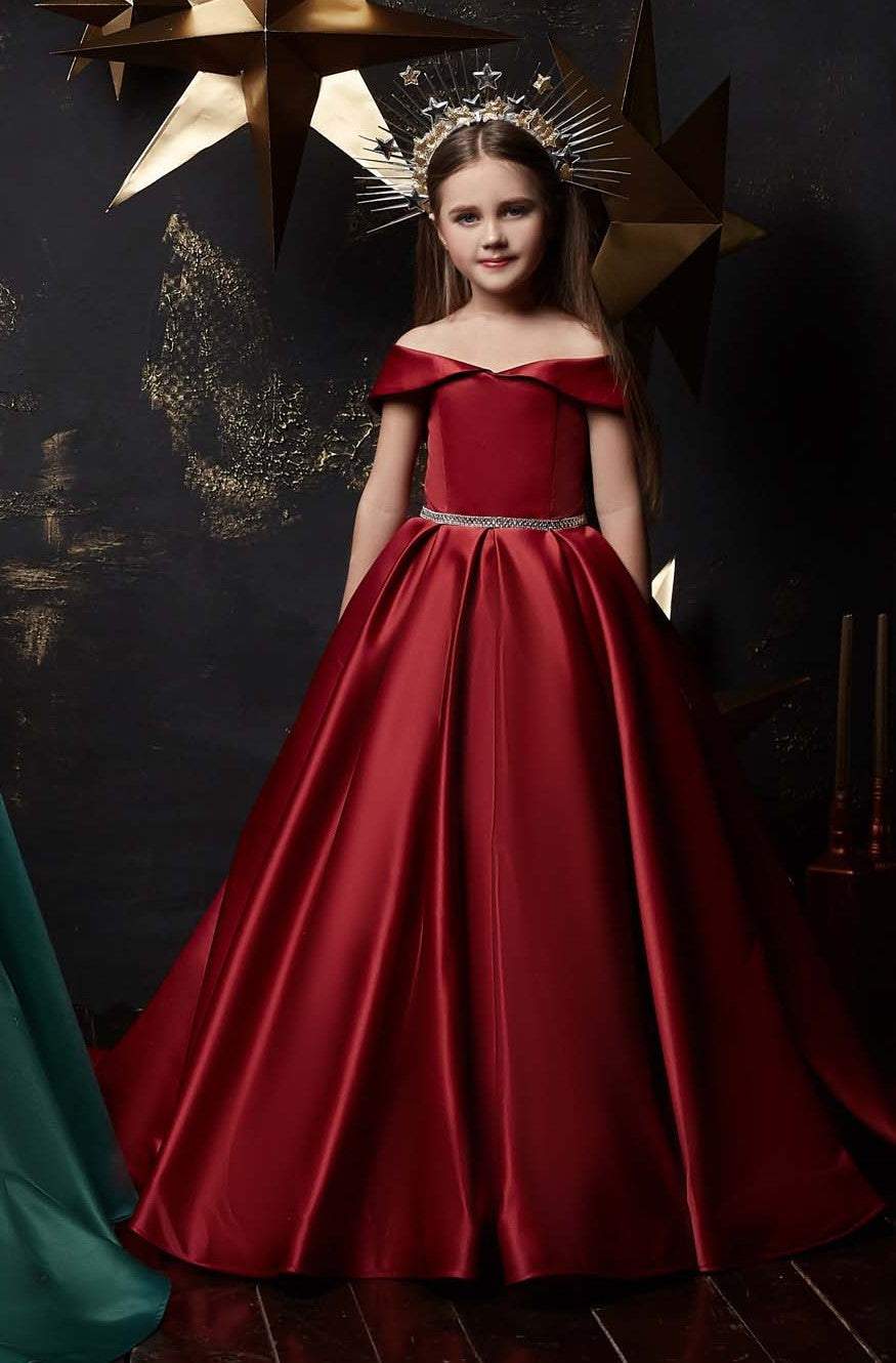 Christmas dress: Reno - Girls Red and Black Christmas Dress - Mia Bambina Boutique