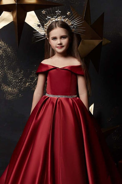 Reno - Girls Red and Black Christmas Dress