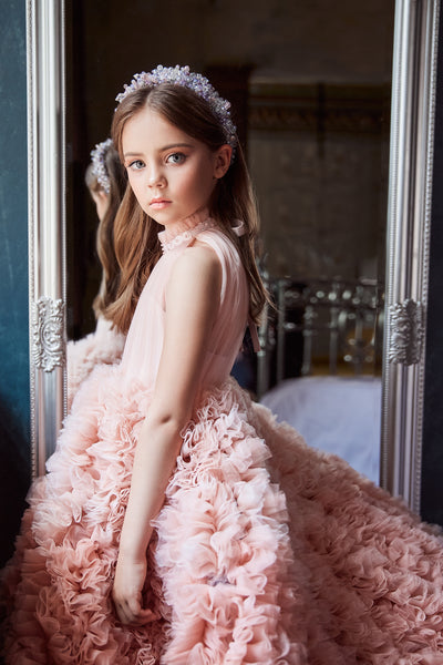 Galina Lovely Pink Princess Ball Gown for Party by Mia Bambina Boutique