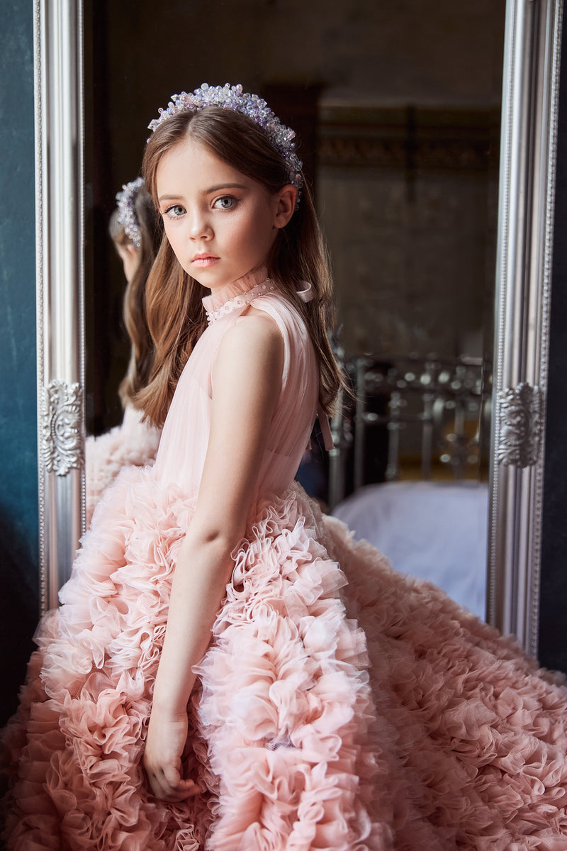 Galina Lovely Pink Princess Ball Gown for Party by Mia Bambina Boutique