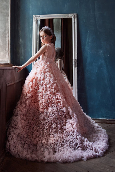 Galina Lovely Pink Princess Ball Gown for Party by Mia Bambina Boutique