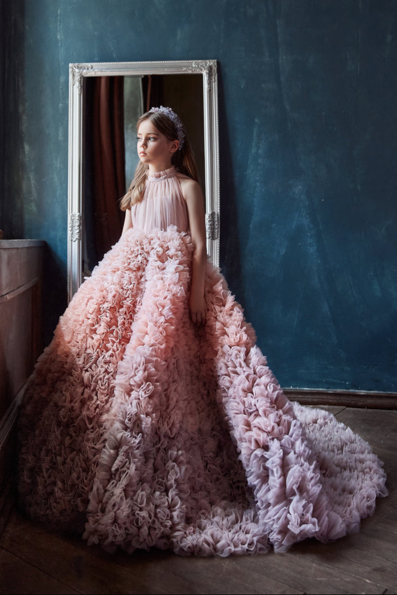 Galina Lovely Pink Princess Ball Gown for Party by Mia Bambina Boutique