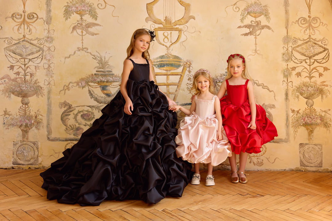 luxury girls' dresses Luxury Girls Princess Ball Gown