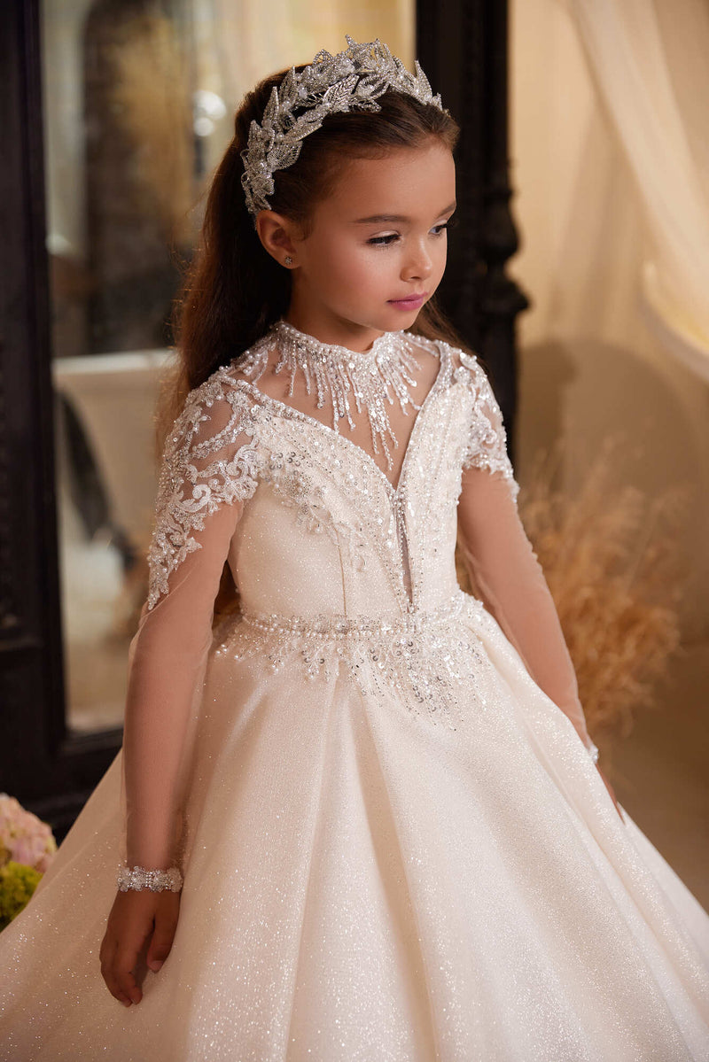 Shop Berta Mini Beaded Flower Girl Dress | Mia Bambina Boutique Shop Berta Mini Beaded Flower Girl Dress | Mia Bambina Boutique