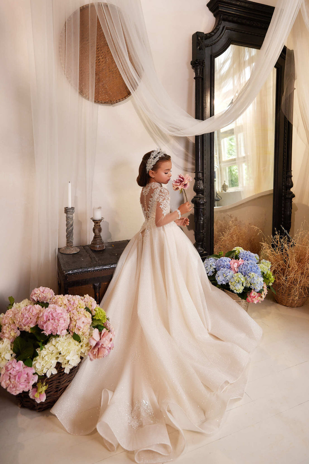 Shop Berta Mini Beaded Flower Girl Dress | Mia Bambina Boutique Shop Berta Mini Beaded Flower Girl Dress | Mia Bambina Boutique