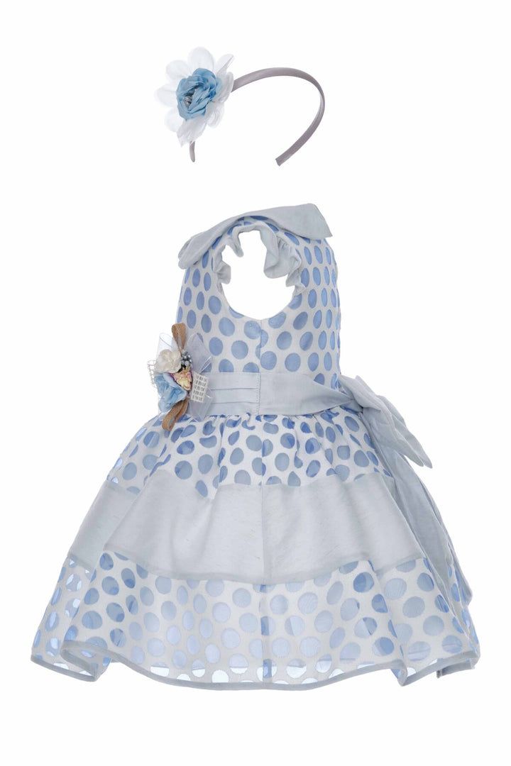 Blue Polka Dot Baby Dress 9 Months / Baby Blue