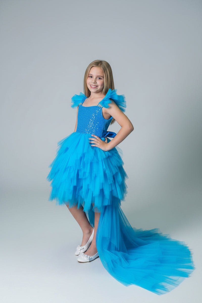 Shop Blue Tulle Dress for Teenage Girls