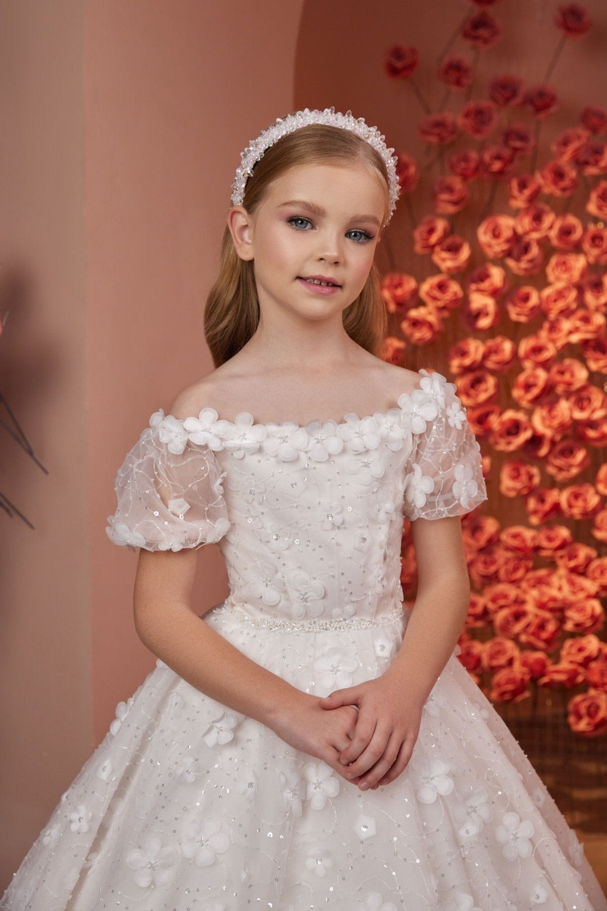 Elegance in Bloom: A Vision in White by Mia Bambina Boutique Canada