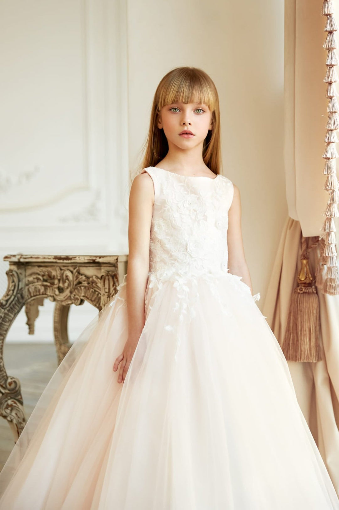 sachin and babi light blue dress First Communion Dresses