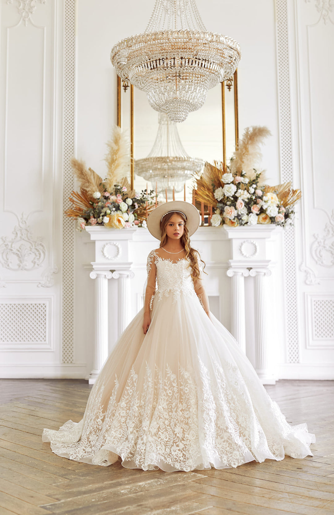 Junior Bridesmaid Lace Ballgown Dress Junior Bridesmaid Lace Ballgown Dress