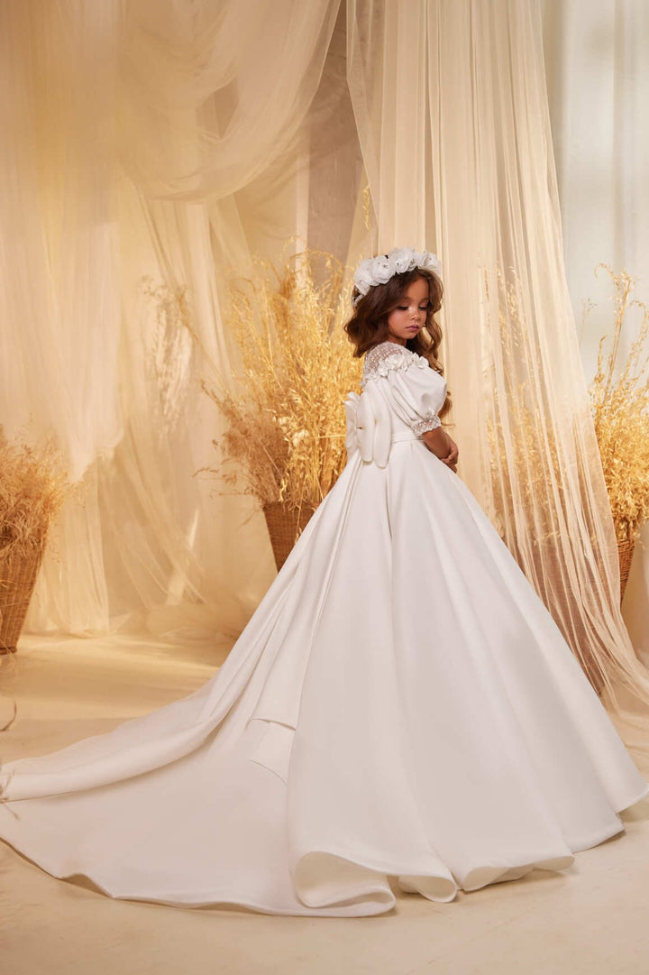 Girl White Princess Dress for First Communion Pre-order Size 9-10