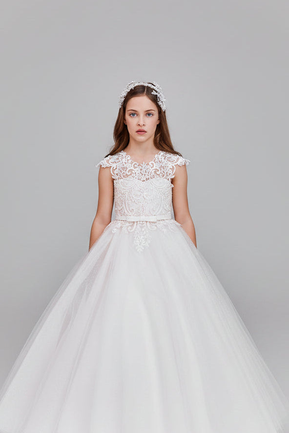 Flower Girl Dresses: Manchester Flower Girl Dress - Mia Bambina Boutique