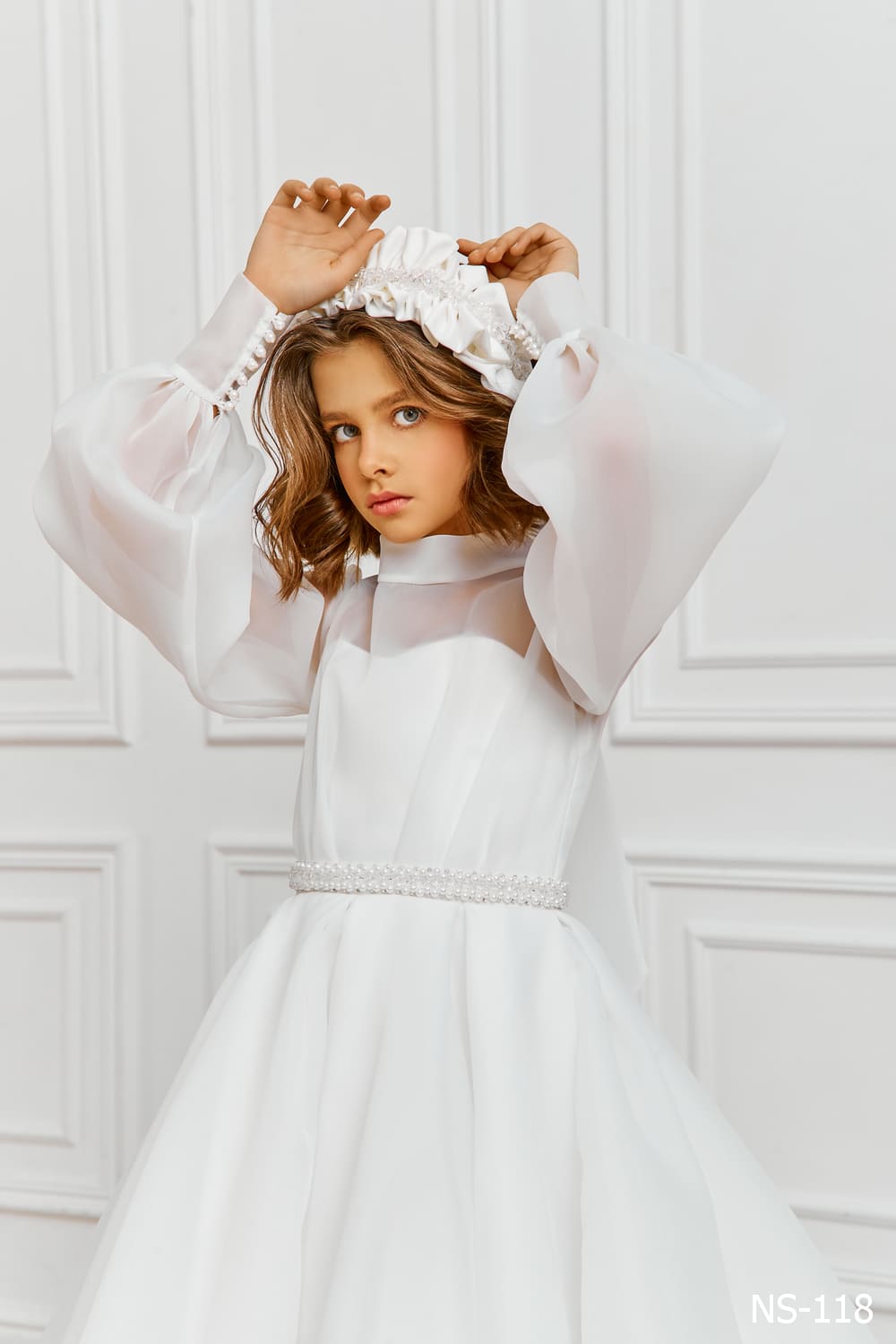 Shop Modest First Communion Dresses in Organza