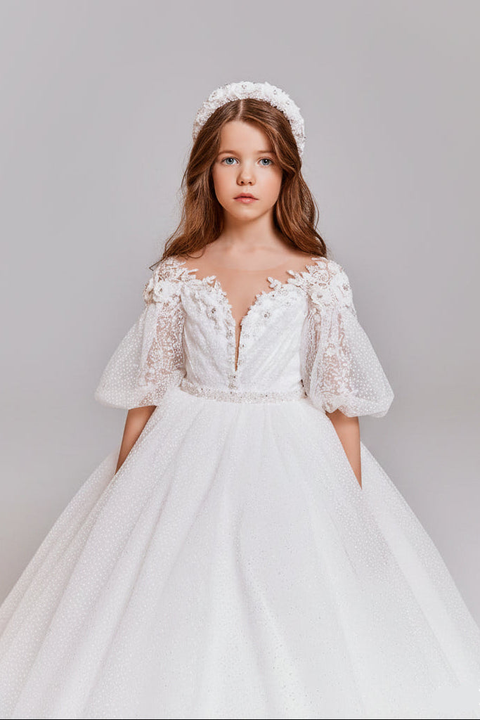 Stylish Twirl Dress for Junior Bridesmaids by Mia Bambina Boutique Canada