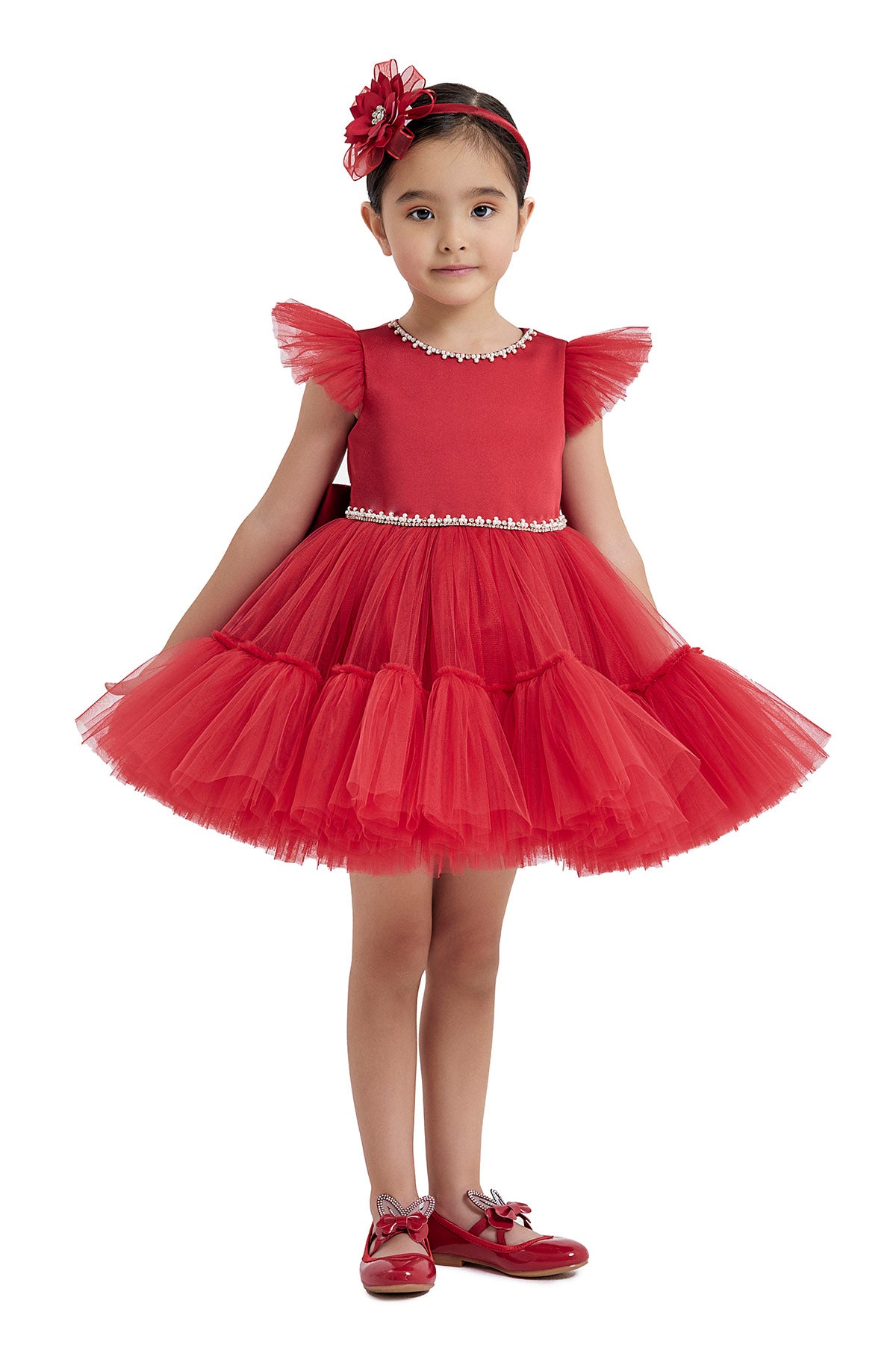 Toddler Red Tulle Dress for Christmas 12 Months / Red Toddler Red Tulle Dress for Christmas 12 Months / Red