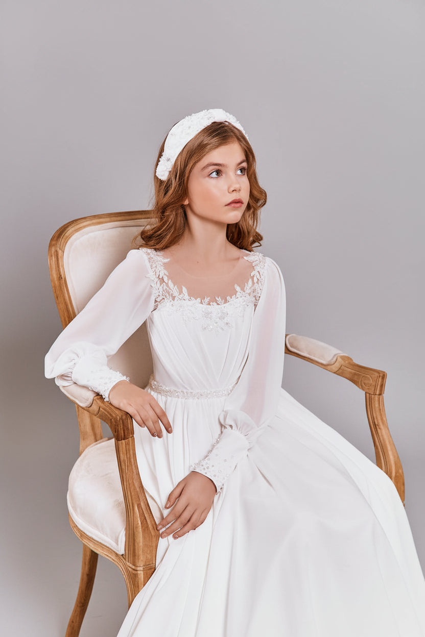 Traditional Sun Dress for First Communion by Mia Bambina Boutique Canada